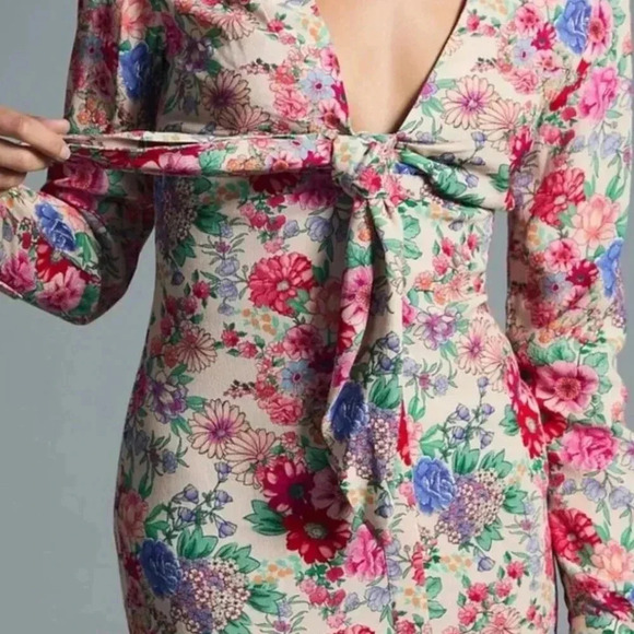 NWT Favorite Daughter The Barely Holding It Together Pink Floral Mini Dress 10 - Picture 6 of 12